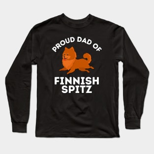 Dad of Finnish Spitz Life is better with my dogs Dogs I love all the dogs Long Sleeve T-Shirt